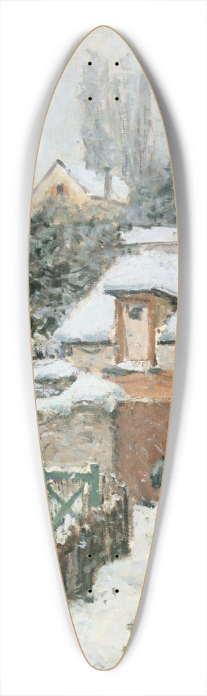 Alfred Sisley - Snow at Louveciennes 39.3 inch art pintail longboard deck