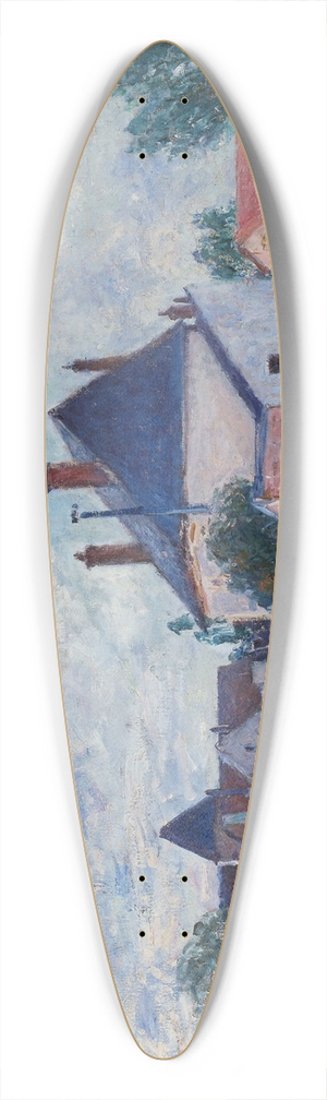 Alfred Sisley - Street in Moret 39.3 inch art pintail longboard deck