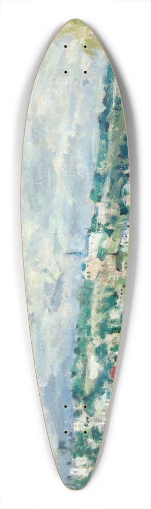 Alfred Sisley - The Seine near St-Cloud 39.3 inch art pintail longboard deck