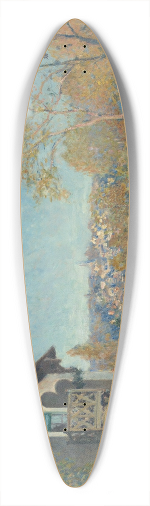Alfred Sisley - View of Marly-le-Roi from Coeur-Volant 39.3 inch art pintail longboard deck