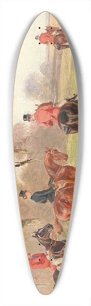Alfred Steinacker - Fox Hunt 39.3 inch art pintail longboard deck