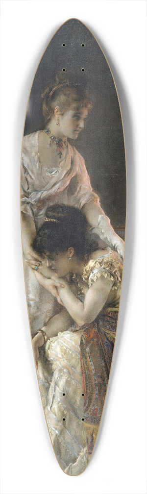 Alfred Stevens - After the Ball 39.3 inch art pintail longboard deck