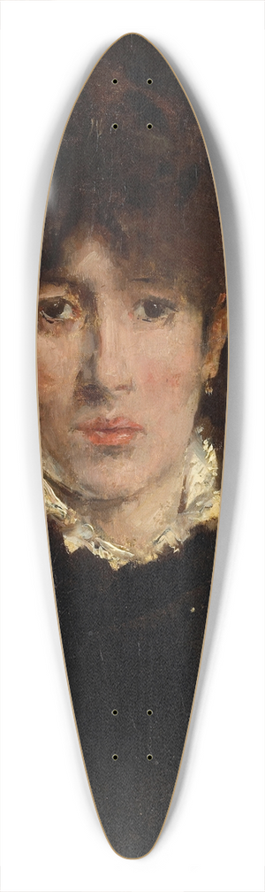 Alfred Stevens - A portrait of a woman, thought to be Sarah Bernhardt 39.3 inch art pintail longboard deck