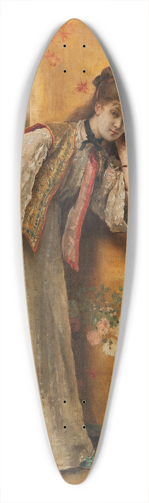 Alfred Stevens - Curious 39.3 inch art pintail longboard deck