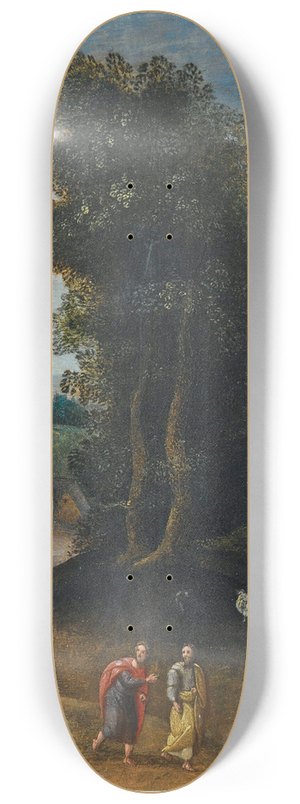 Abel Grimmer - Christ On The Road To Emmaus 8.25 inch art skate deck