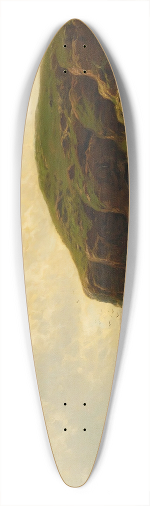 Alfred Thompson Bricher - A Fair Day On The Coast 39.3 inch art pintail longboard deck