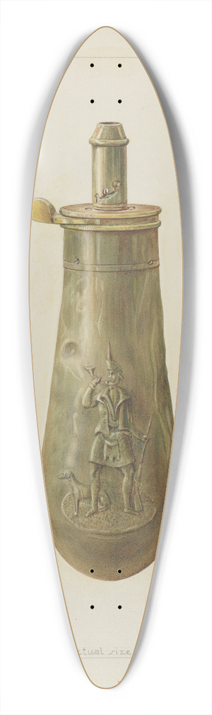 Alfred Walbeck - Powder Horn 39.3 inch art pintail longboard deck
