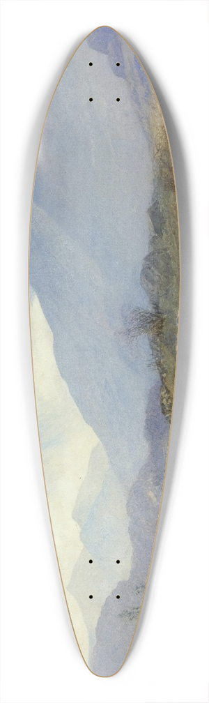 Alfred William Hunt - Capel CurigWith Snowdon And The Glyders In The Distance, North Wales 39.3 inch art pintail longboard deck