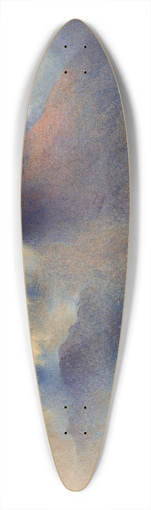 Alfred William Hunt - Mount Snowdon through Clearing Clouds 39.3 inch art pintail longboard deck