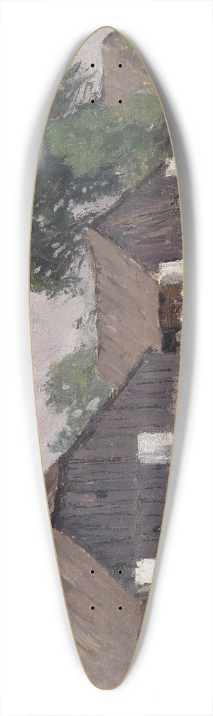 Alfred Zoff - Bauernhuser bei Klagenfurt 39.3 inch art pintail longboard deck