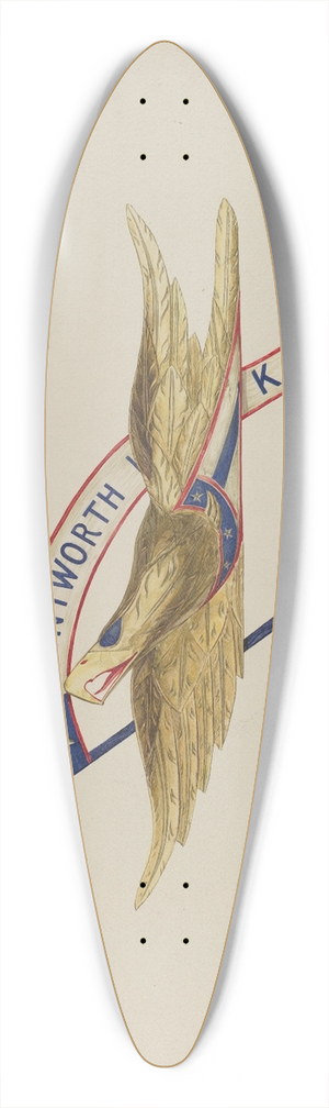 Alice Cosgrove - Carved Eagle 39.3 inch art pintail longboard deck