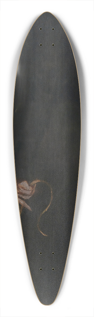 Alice Pike Barney - Anita Ready for a Ride 39.3 inch art pintail longboard deck