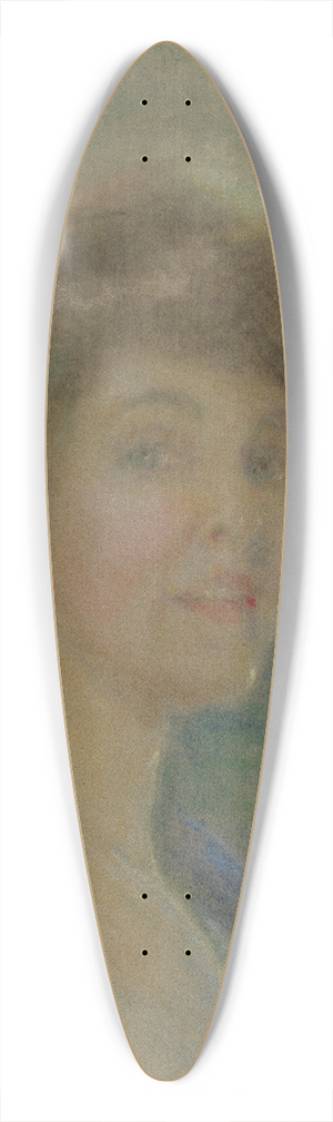 Alice Pike Barney - Self Portrait 39.3 inch art pintail longboard deck