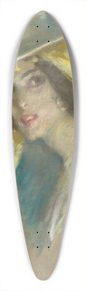 Alice Pike Barney - Spanish Fantasy I (Juliet Fremont) 39.3 inch art pintail longboard deck