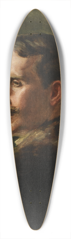 Alice Pike Barney - The Fur Coat 39.3 inch art pintail longboard deck
