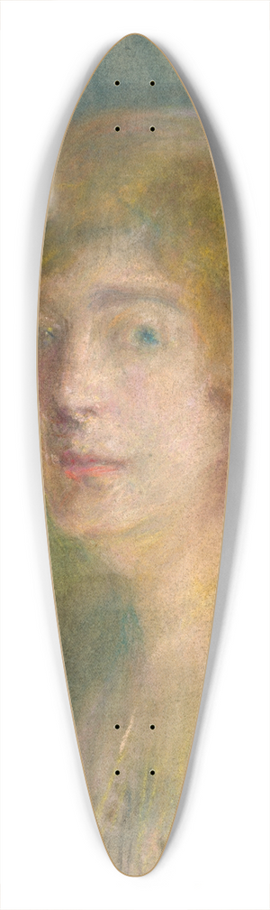 Alice Pike Barney - Untitled 39.3 inch art pintail longboard deck