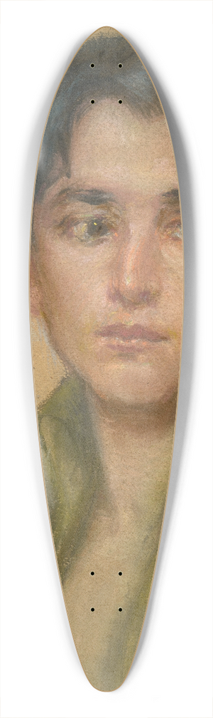 Alice Pike Barney - Young Poet 39.3 inch art pintail longboard deck