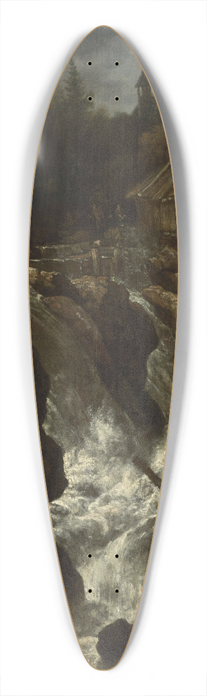 Allaert van Everdingen - Landscape with a waterfall 39.3 inch art pintail longboard deck Allaert van Everdingen - Landscape with a waterfall 39.3 inch art pintail longboard deck