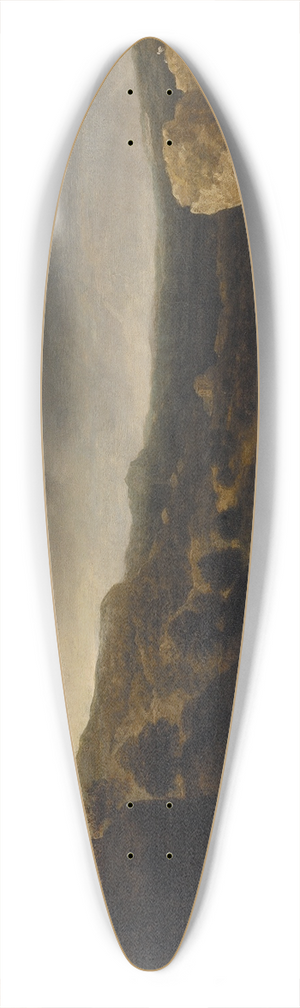 Allaert van Everdingen - Shore with Steep Cliffs 39.3 inch art pintail longboard deck