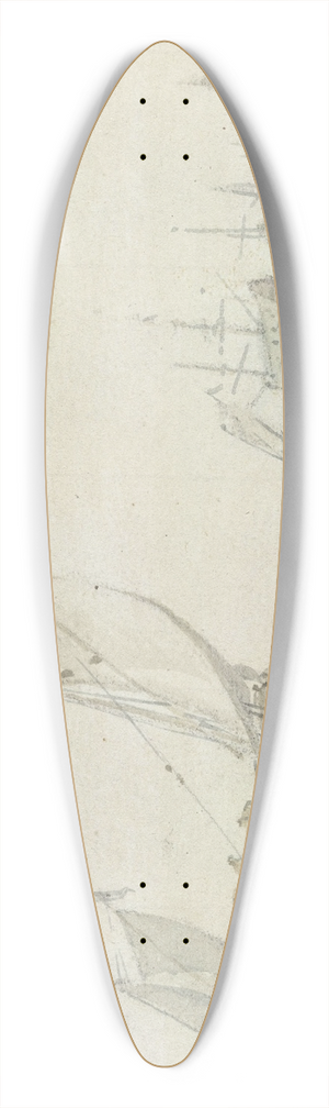 Allaert van Everdingen - Stil water 39.3 inch art pintail longboard deck