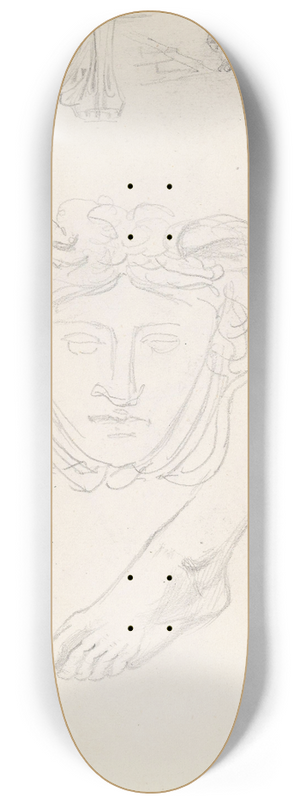 Adolph Tidemand - Ansiktsrelieff; fot; katter 8.25 inch art skate deck