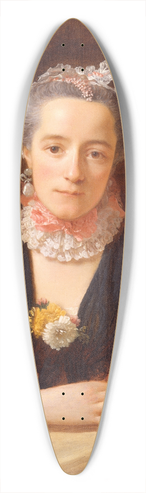Allan Ramsay - Lady In A Pink Silk Dress 39.3 inch art pintail longboard deck Allan Ramsay - Lady In A Pink Silk Dress 39.3 inch art pintail longboard deck