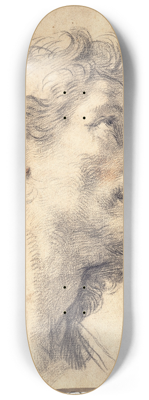 Benedetto Luti - Study of the Head of Saint Crispin 8.25 inch art skate deck