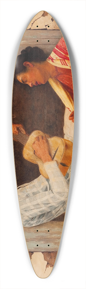 Almeida Jnior - The Guitar Player 39.3 inch art pintail longboard deck