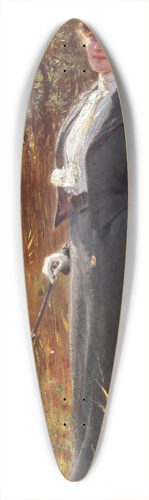 Alois Hans Schram - A stroll in spring 39.3 inch art pintail longboard deck
