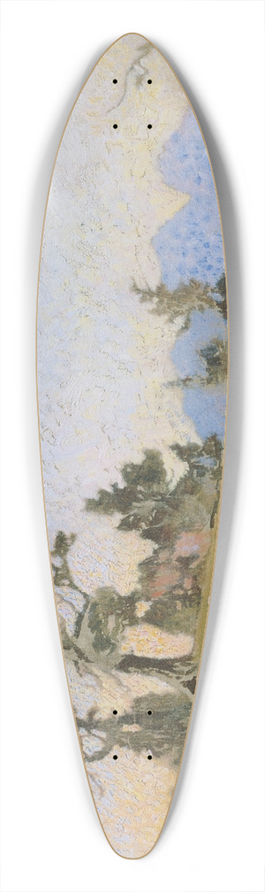 Alois Penz - Scheiblahn mit Zirben 39.3 inch art pintail longboard deck