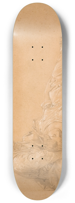 Benet Mercad - Study with figures 8.25 inch art skate deck