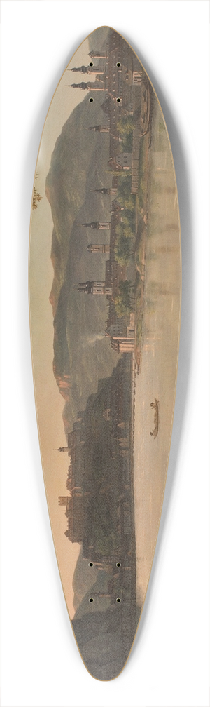 Alois von Saar - Ofen mit Blocksberg 39.3 inch art pintail longboard deck
