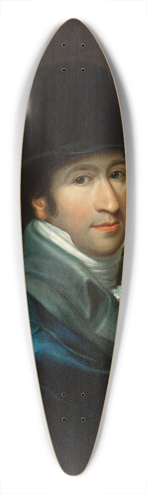 Alojzy Rejchan - Portrait of Wiktor Ossoliski 39.3 inch art pintail longboard deck
