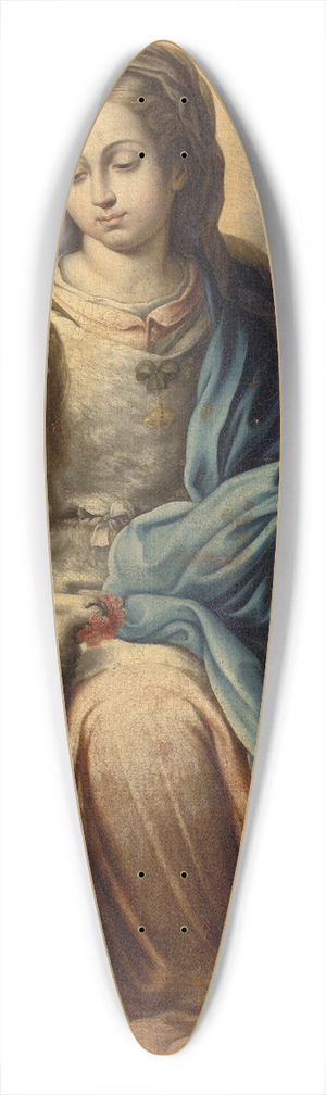 Alonso Miguel De Tovar - The Virgin as aShepherdess 39.3 inch art pintail longboard deck