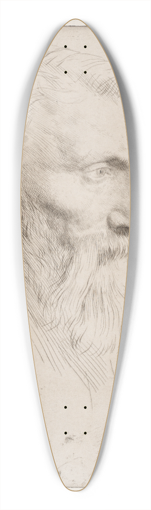 Alphonse Legros - Auguste Rodin 39.3 inch art pintail longboard deck