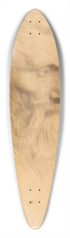 Alphonse Legros - Auguste Rodin 39.3 inch art pintail longboard deck