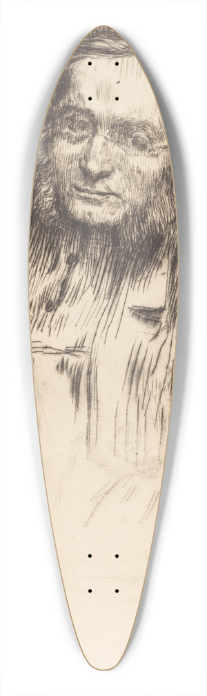 Alphonse Legros - Edwin Edwards 39.3 inch art pintail longboard deck