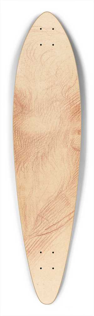 Alphonse Legros - Head of a Man 39.3 inch art pintail longboard deck