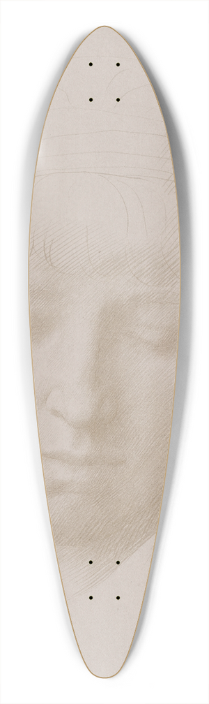 Alphonse Legros - Head of a Man 39.3 inch art pintail longboard deck