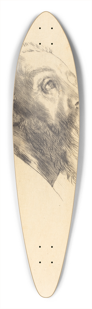 Alphonse Legros - Head of a Model (Tete de modele) 39.3 inch art pintail longboard deck