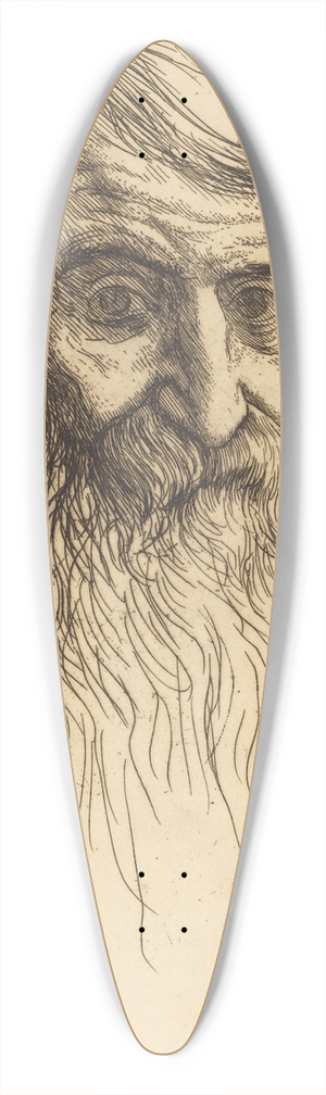 Alphonse Legros - Head of a Philosopher (Tete de philosophe) 39.3 inch art pintail longboard deck