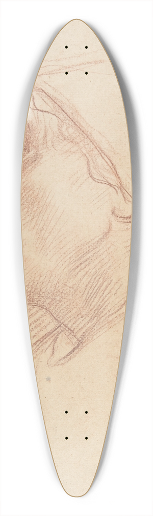 Alphonse Legros - Head of a Woman 39.3 inch art pintail longboard deck