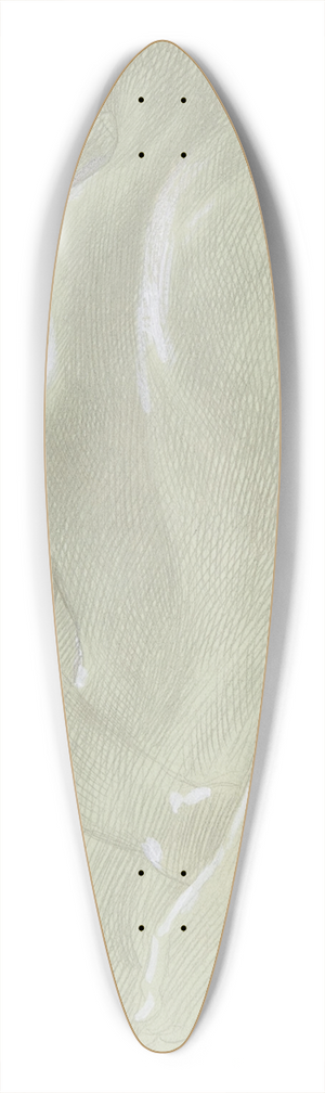 Alphonse Legros - Study of a Figure 39.3 inch art pintail longboard deck