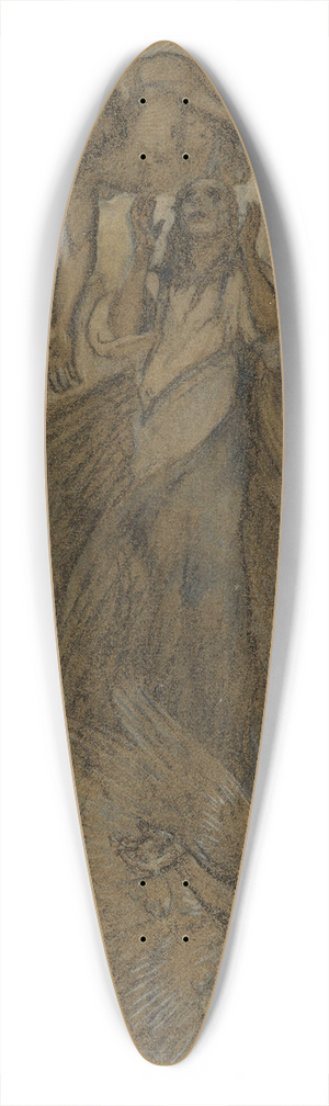 Alphonse Mucha - Ascension 39.3 inch art pintail longboard deck