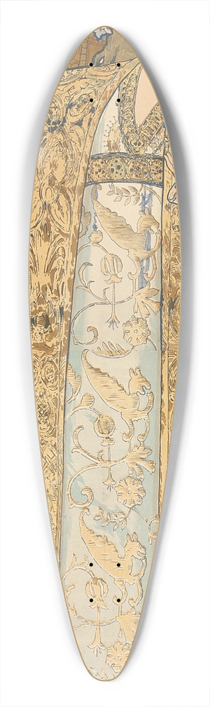 Alphonse Mucha - Gismonda 39.3 inch art pintail longboard deck