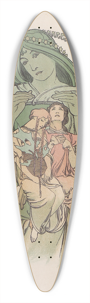 Alphonse Mucha - Ilse, princesse de Tripoli 39.3 inch art pintail longboard deck
