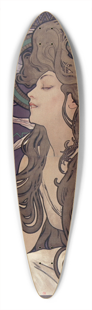 Alphonse Mucha - Publicit pour les cigarettes Job. 39.3 inch art pintail longboard deck