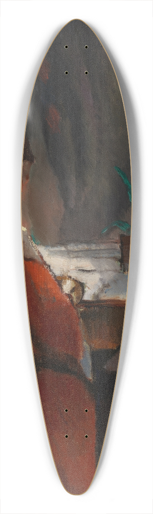 Alvar Cawn - At the window 39.3 inch art pintail longboard deck