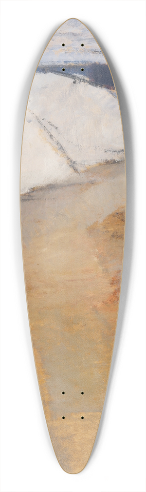 Alvar Cawn - Yellow River 39.3 inch art pintail longboard deck