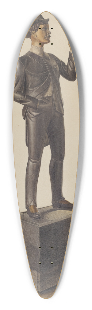 Alvin M. Gully - Cigar Store Man 39.3 inch art pintail longboard deck